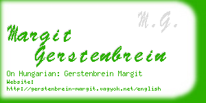 margit gerstenbrein business card